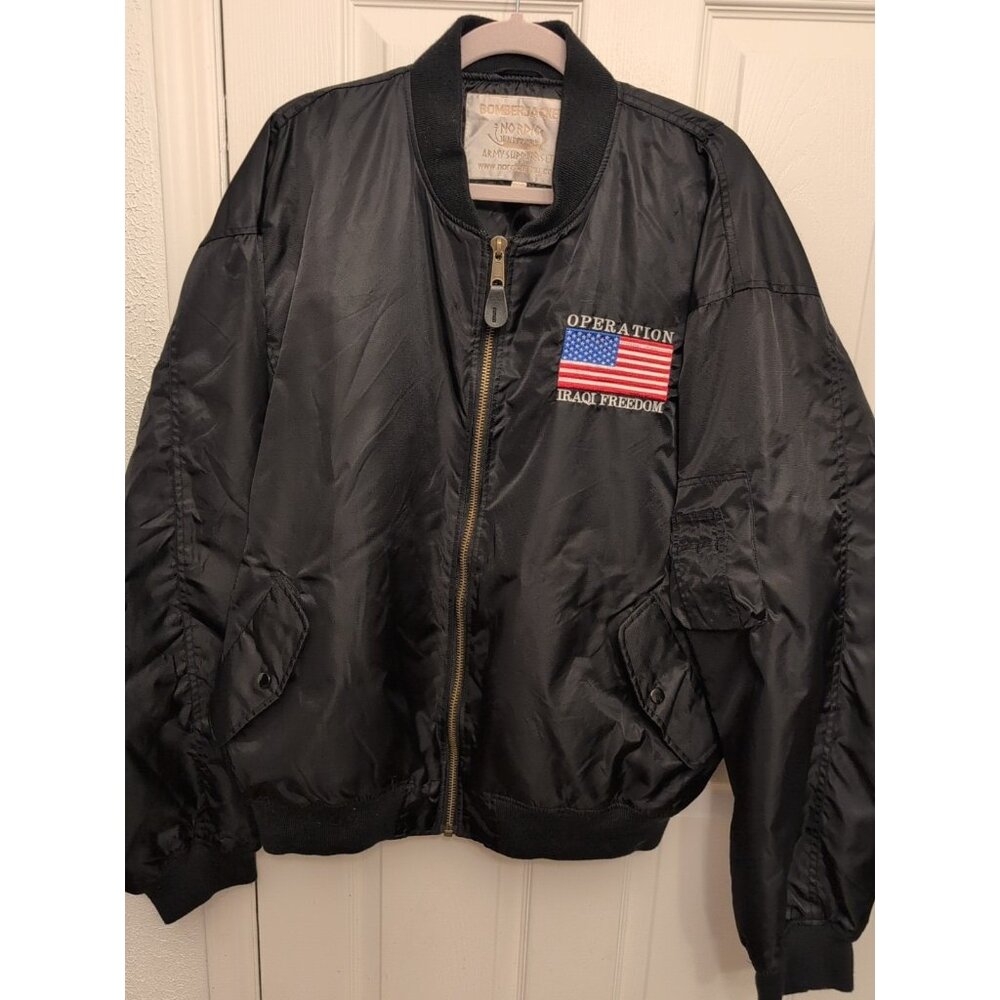 VTG Bomber Jacket “Opration Iraqi Freedom” Men’s 3X US Military Nordic Military